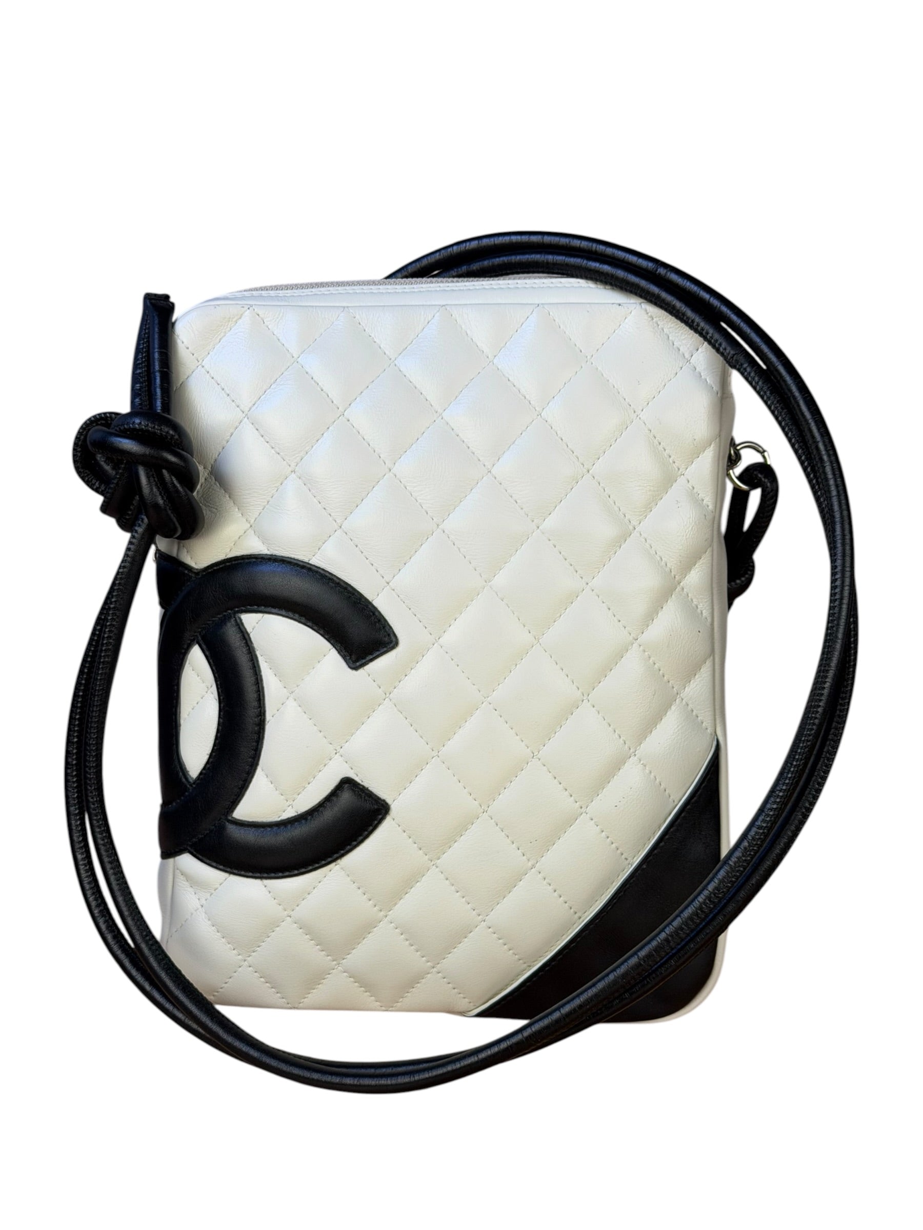 Chanel Vintage Leather Cambon Ligne Crossbody/Shoulder Bag-2008