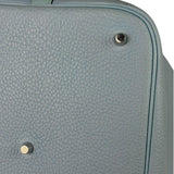 Hermes Blue Leather Picotin Lock 18 Bucket Bag