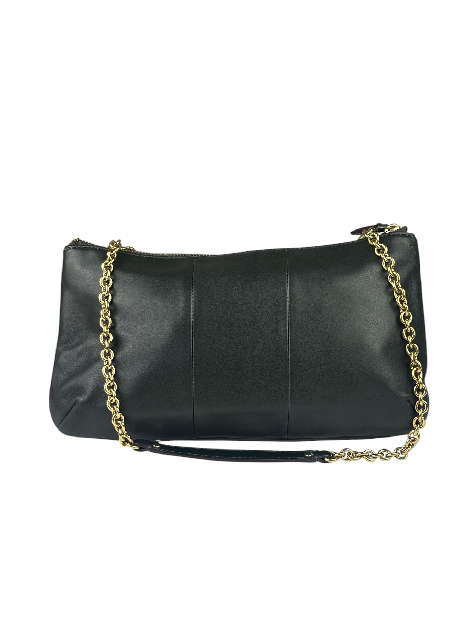 Coach Dark Green Leather Kristin Willow Shoulder Bag