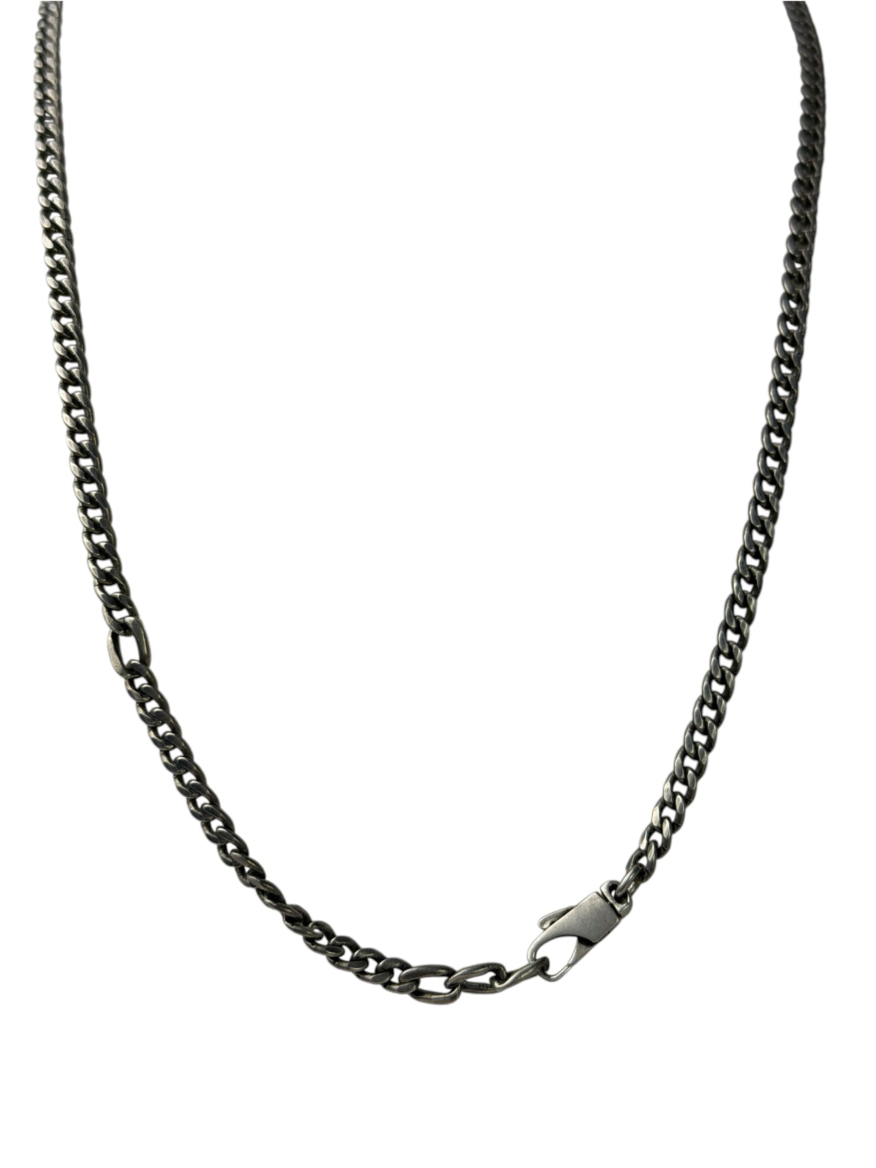 Gucci Sterling Silver Tag Turquoise Enamel Pendant Necklace