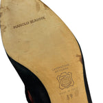 Manolo Blahnik Brown Suede Strappy Heels