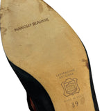 Manolo Blahnik Brown Suede Strappy Heels