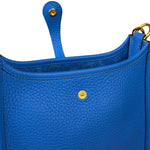 Hermes Bleu Hydra Leather Clemence Cordage Mini Evelyne TMP16