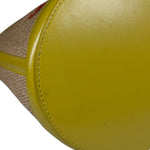 Marni Tropicalia Mini Bucket Bag Raffia with Yellow Trim