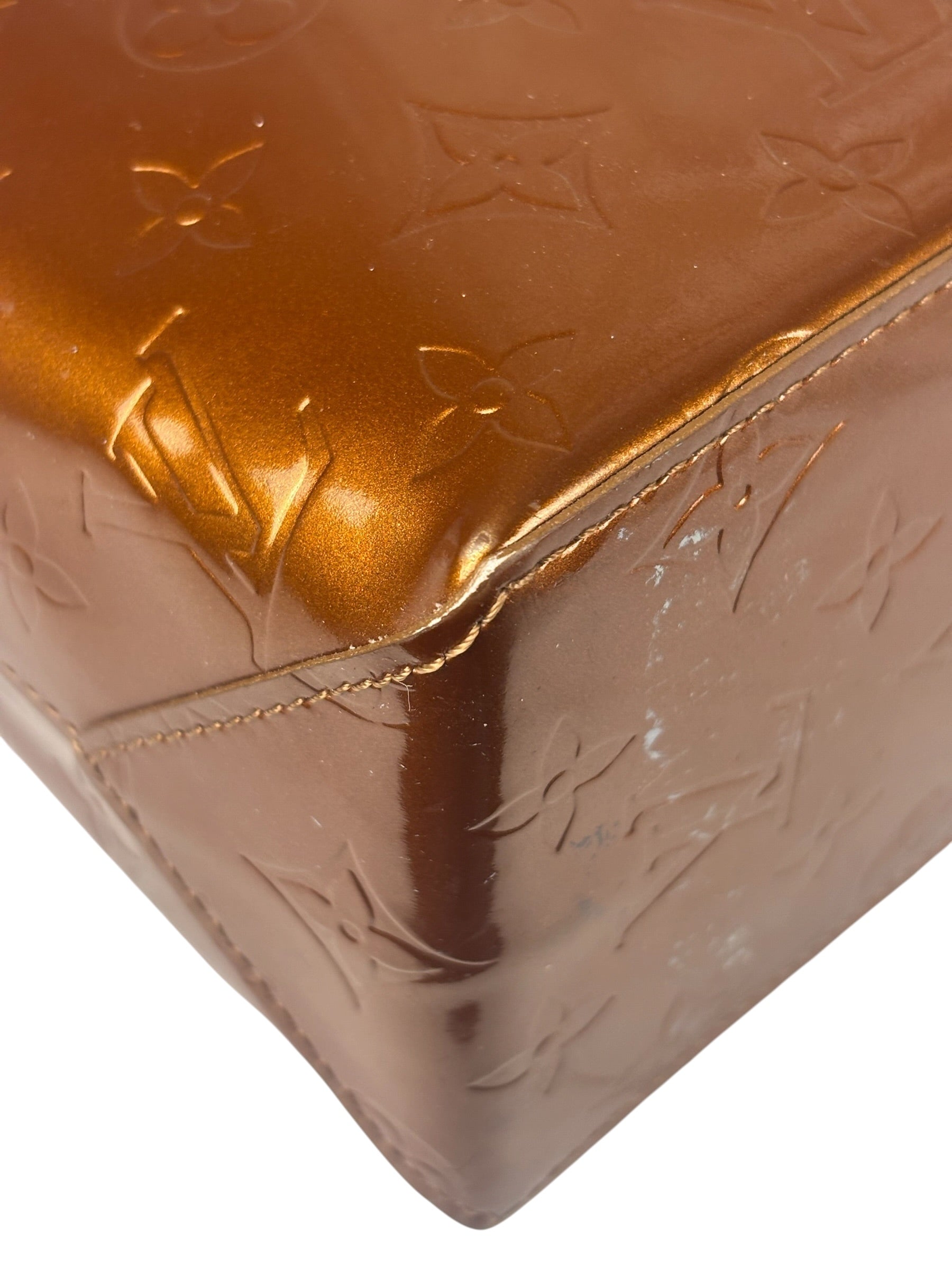 Louis Vuitton Monogram Bronze Vernis Reade PM