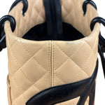 Chanel Tan Quilted Leather Ligne Cambon Tote Bag 2004