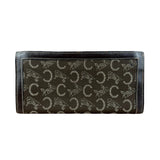 Celine Vintage Macadam Long Wallet Brown
