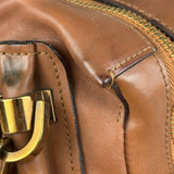 Chloe Caramel Tan Leather Paraty Medium Two-Way Bag