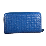 Bottega Veneta Intrecciato Long Wallet Blue