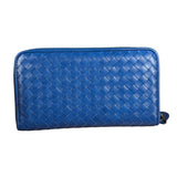 Bottega Veneta Intrecciato Long Wallet Blue