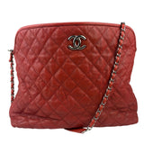Chanel Red Caviar Quilted Leather French Riviera Hobo Bag 2011