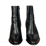 Alexander Wang Black Leather Gabi Cutout Heel Ankle Boots