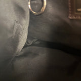 Fendi Vintage Tiger Print Canvas Bowler Bag