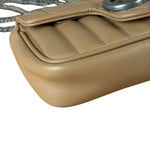 Gucci GG Marmont Matelasse Leather Mini Crossbody Bag Beige