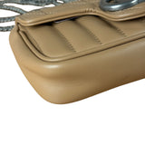Gucci GG Marmont Matelasse Leather Mini Crossbody Bag Beige