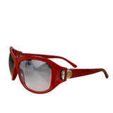 Marc Jacobs Oversized Red Wrap Sunglasses