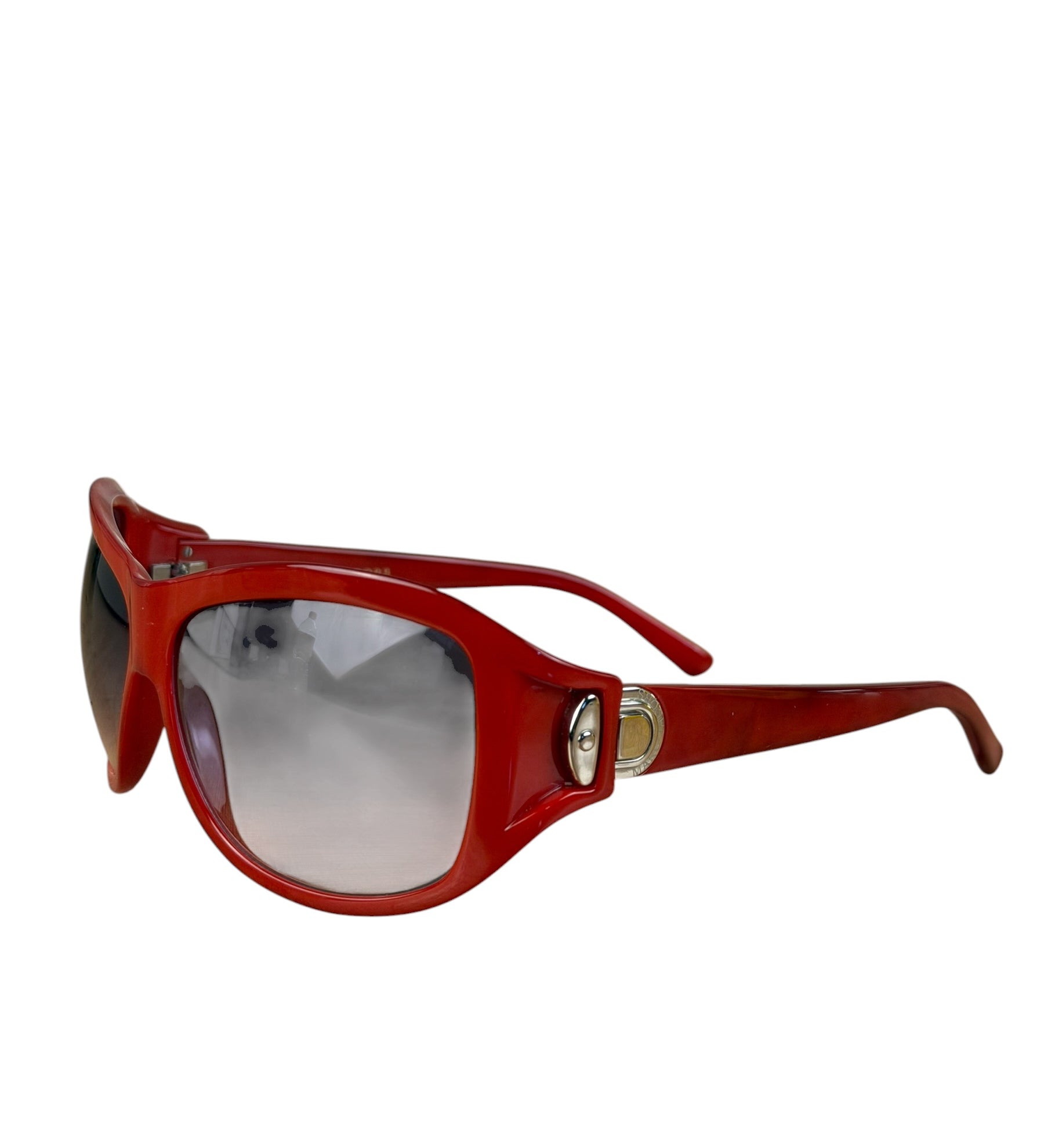 Marc Jacobs Oversized Red Wrap Sunglasses