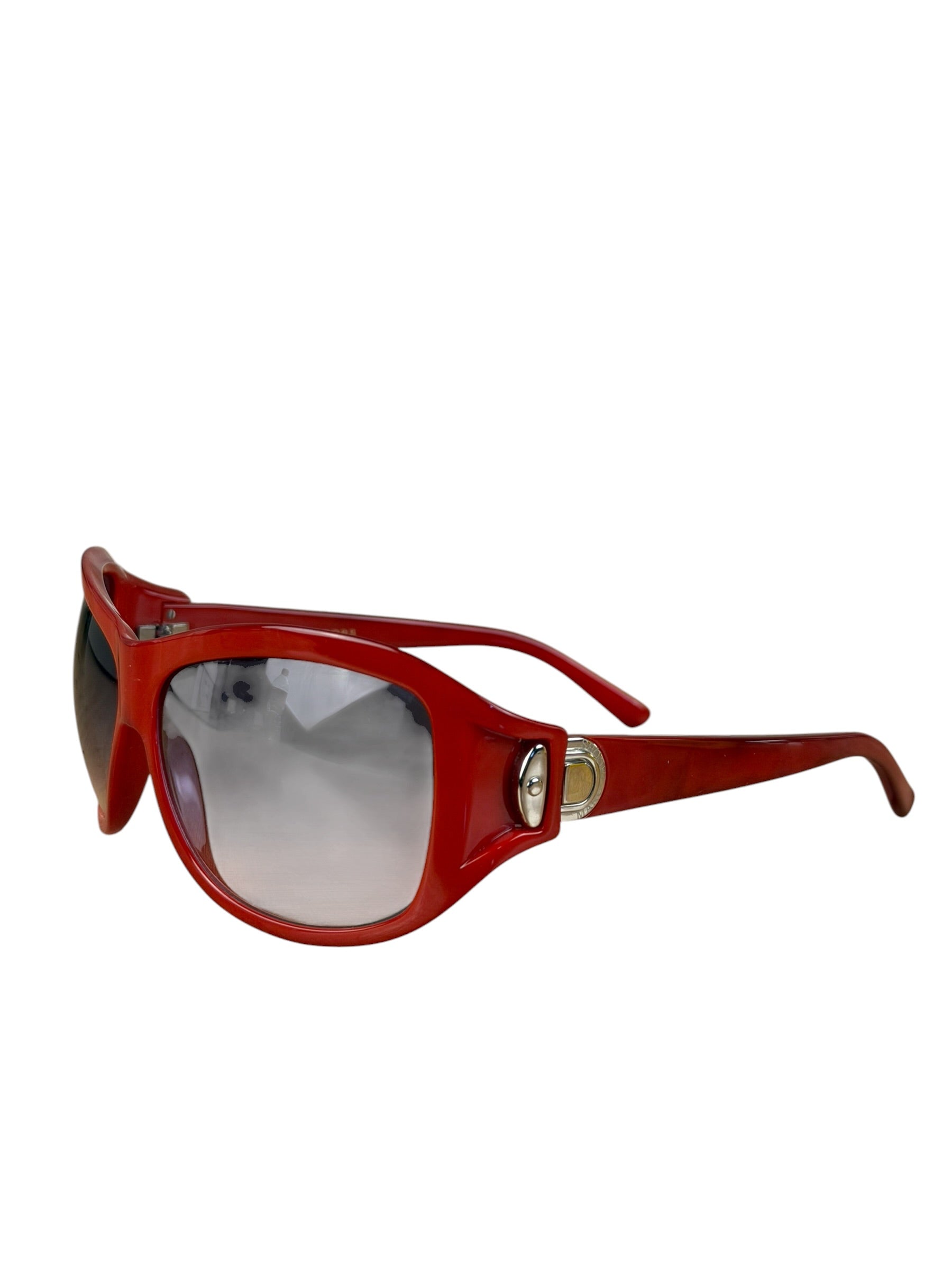 Marc Jacobs Oversized Red Wrap Sunglasses