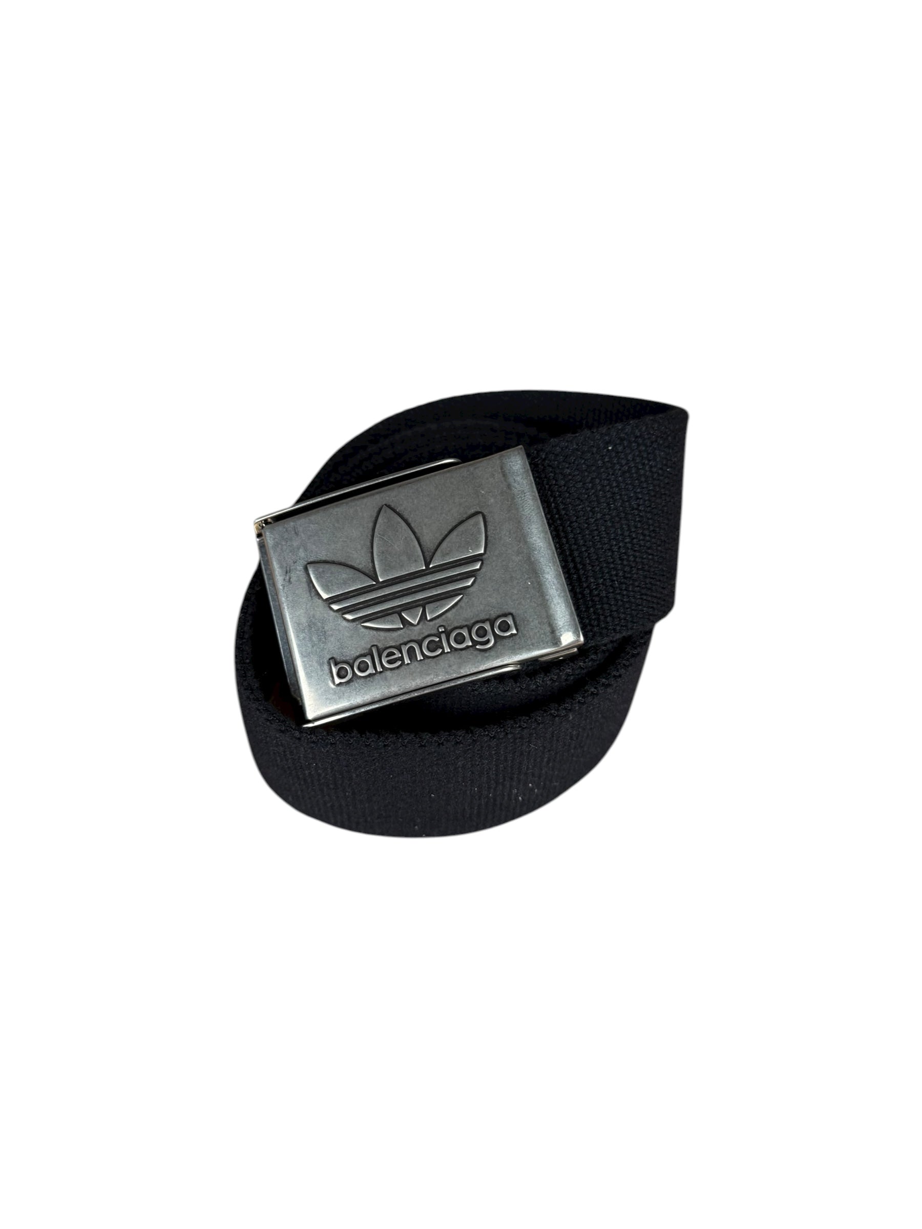 Balenciaga X Adidas Black Canvas Belt