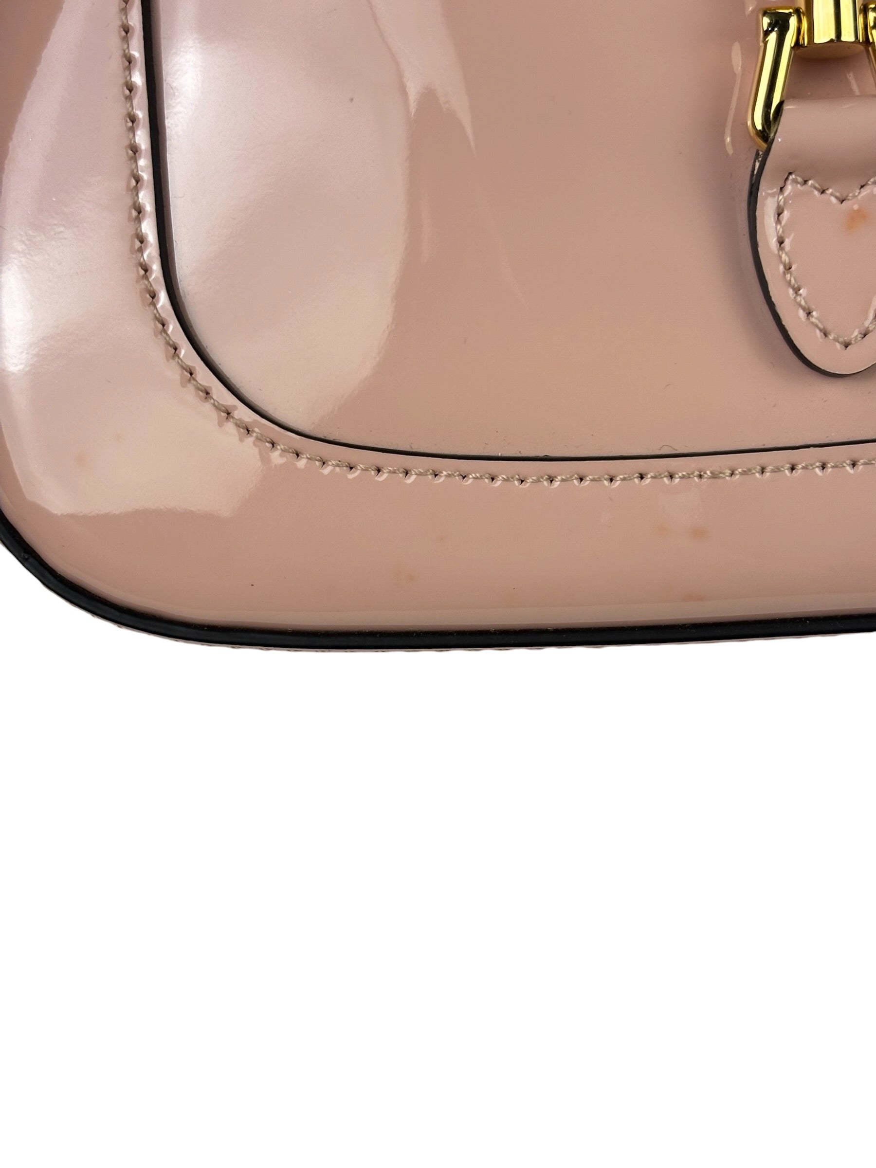 Gucci Pink Patent Leather Mini Jackie 1961 Hobo Bag