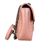 Gucci Pink Leather GG Marmont Shoulder Bag