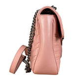 Gucci Pink Leather GG Marmont Shoulder Bag