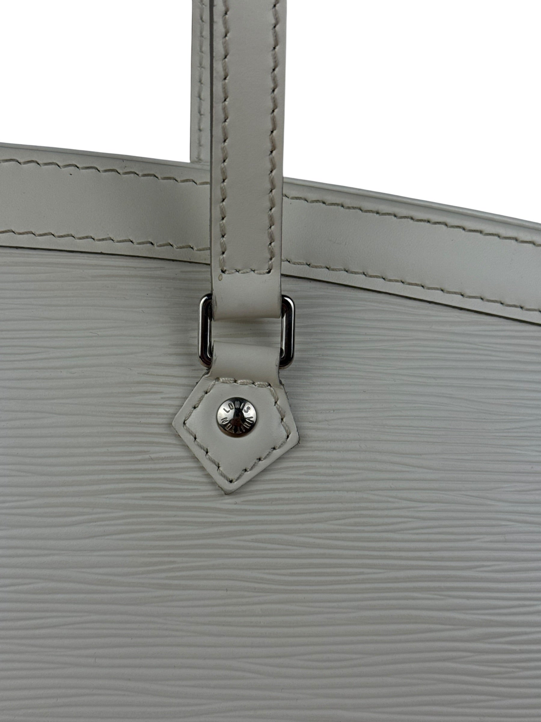 Louis Vuitton White Epi Madeleine PM Handbag