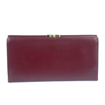 Cartier Burgundy Leather Trifold Long Wallet