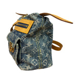 Louis Vuitton Vintage Denim Leather Trim Monogram Baggy Shoulder Bag MM