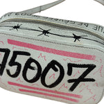 Balenciaga Graffiti Leather Camera Crossbody Bag