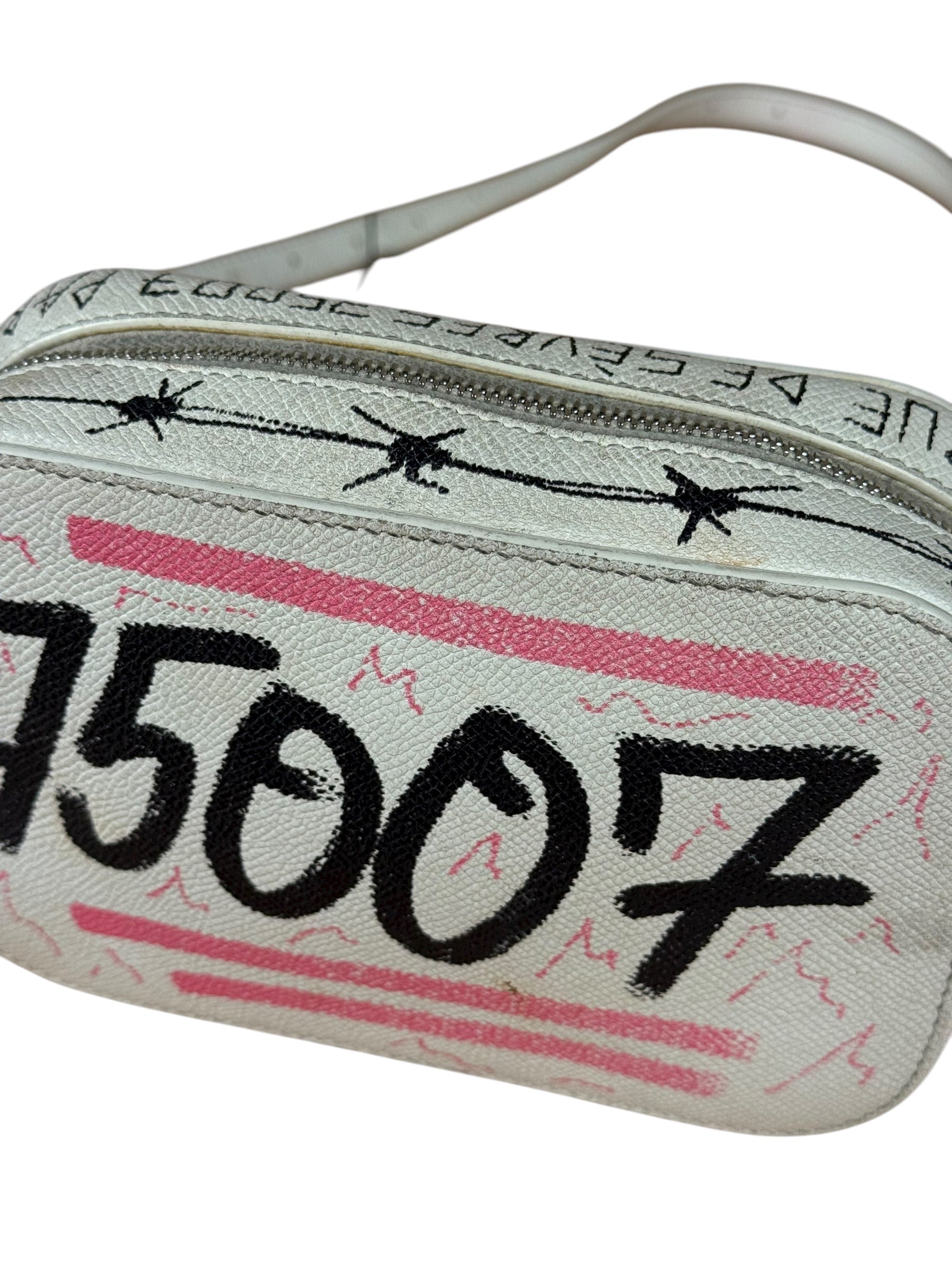 Balenciaga Graffiti Leather Camera Crossbody Bag
