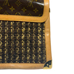 Louis Vuitton Brown Monogram Ambre Tweedy Zip GM