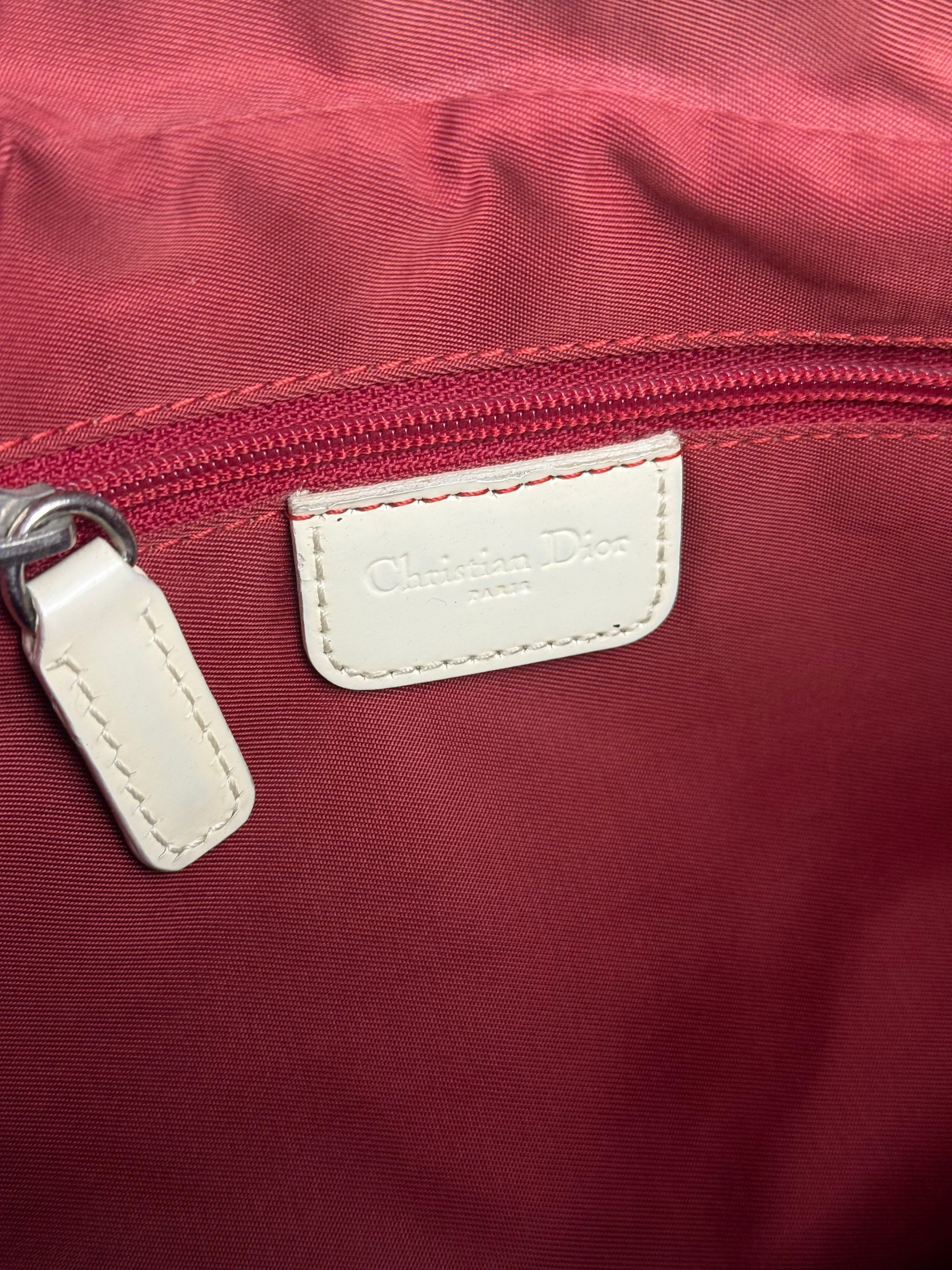 Christian Dior Vintage Red Oblique Trotter "2" Crossbody