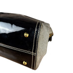 Fendi vintage Chameleon Black Patent Leather Handbag