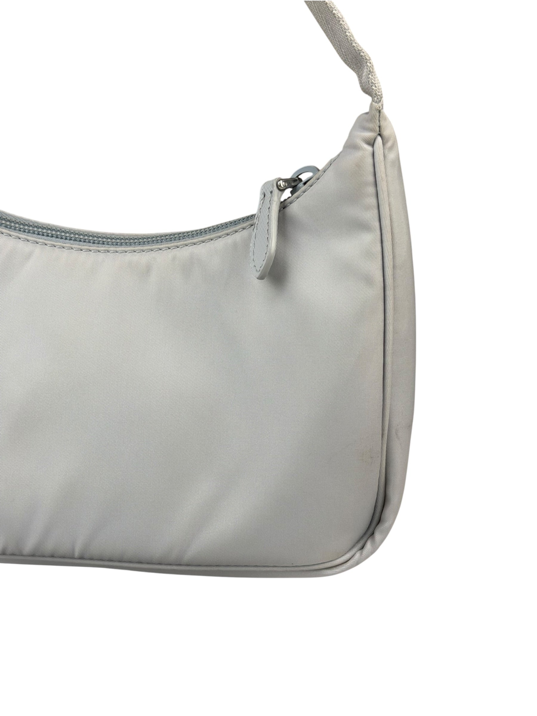 Prada Grey Nylon Re-Edition Pochette