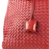 Bottega Veneta Red Intrecciato Montaigne Bag