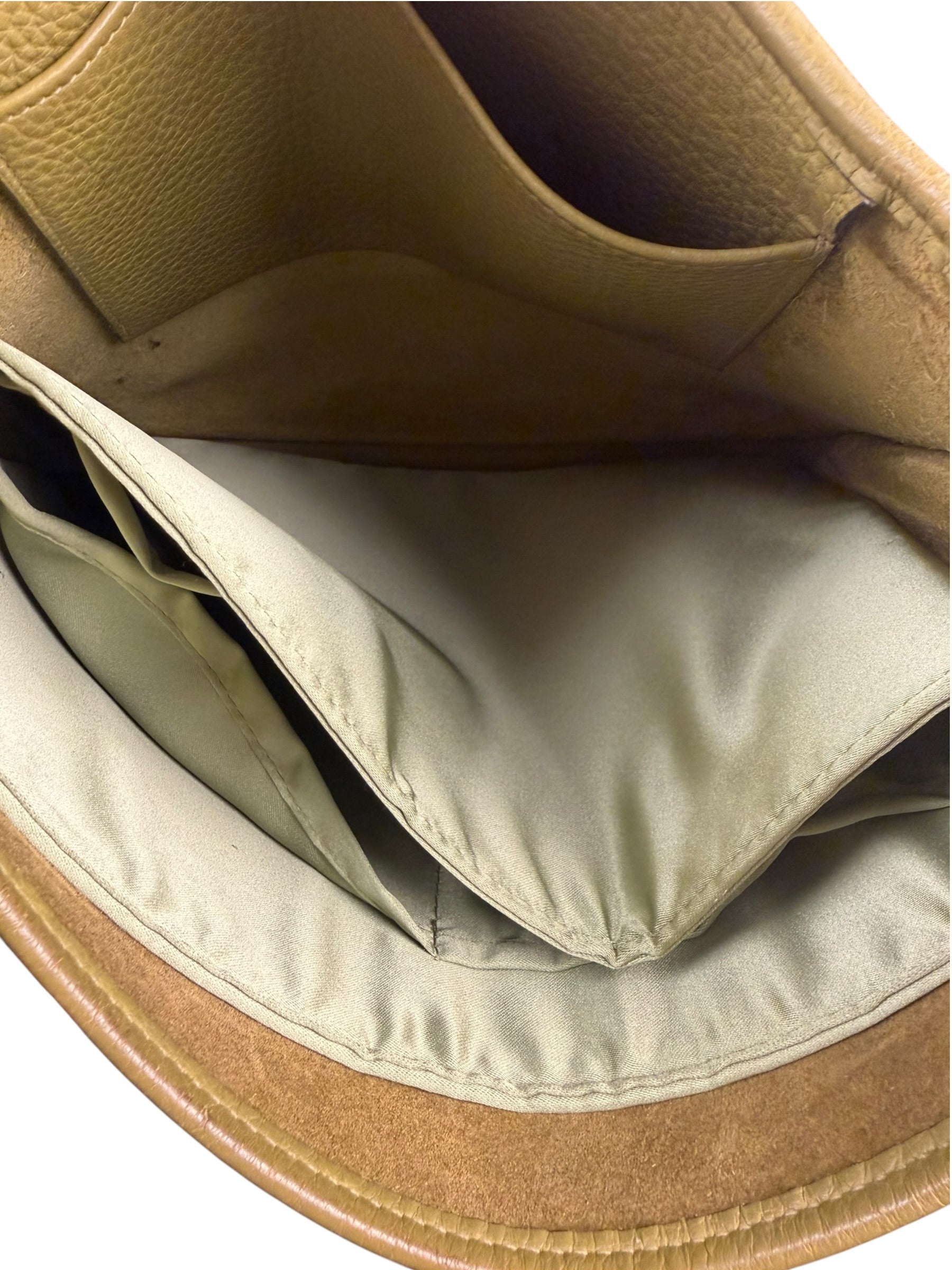 Hermes Green Leather Evelyne TMP Crossbody Bag