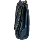 Chanel Blue Quilted Leather CC Chain Shoulder Bag 2018