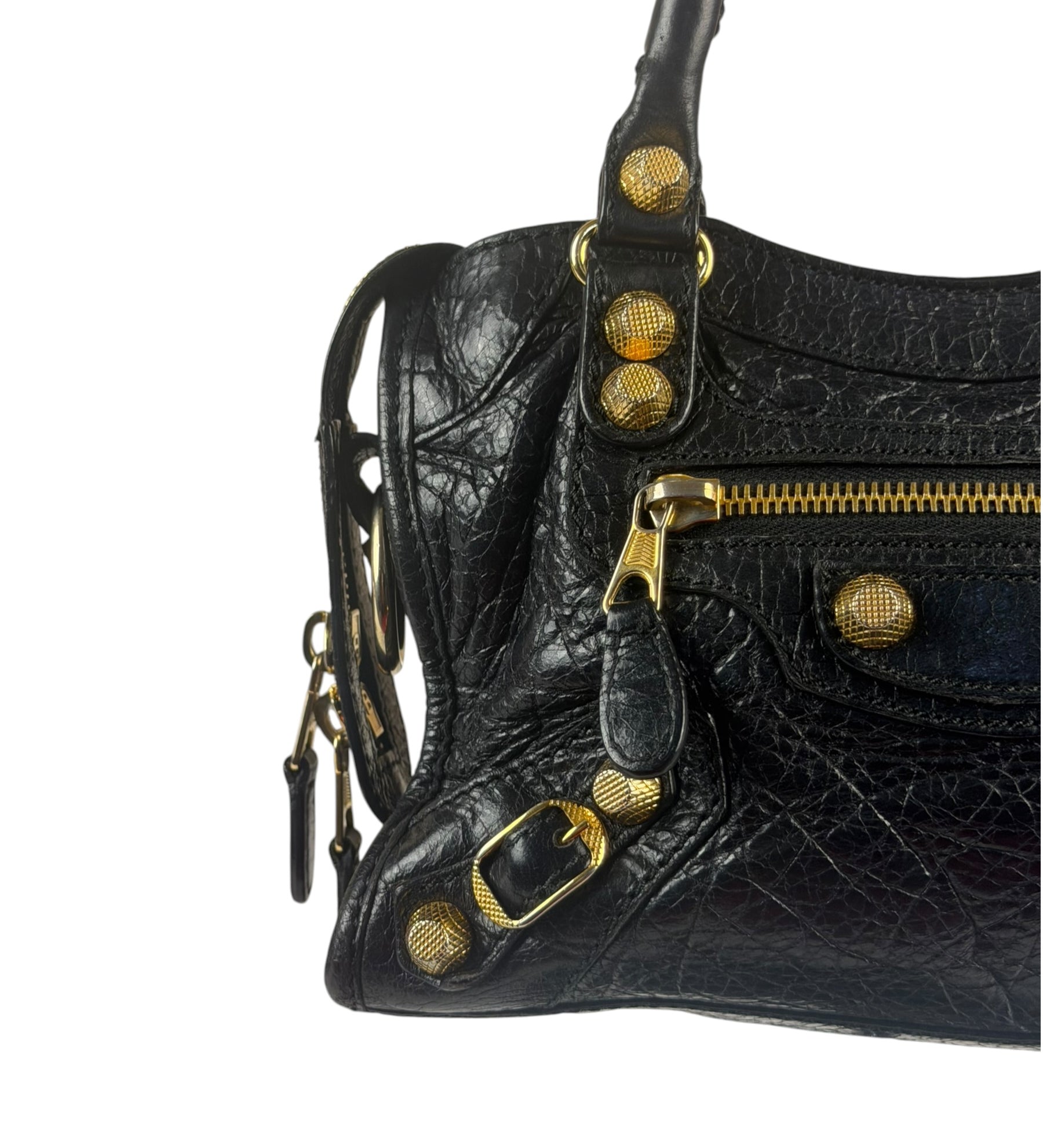 Balenciaga Black Calfskin Mini Le City Bag