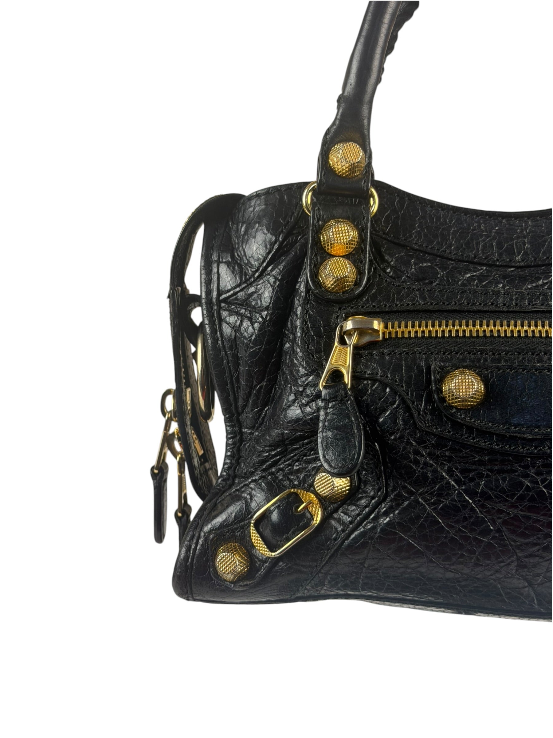 Balenciaga Black Calfskin Mini Le City Bag