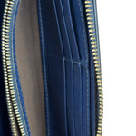 Chloé Dark Blue Leather Marcie Long Zip Wallet