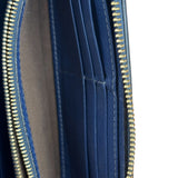 Chloé Dark Blue Leather Marcie Long Zip Wallet