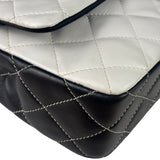 Chanel Colorblock Quilted Lambskin Medium Double Flap Bag 2013