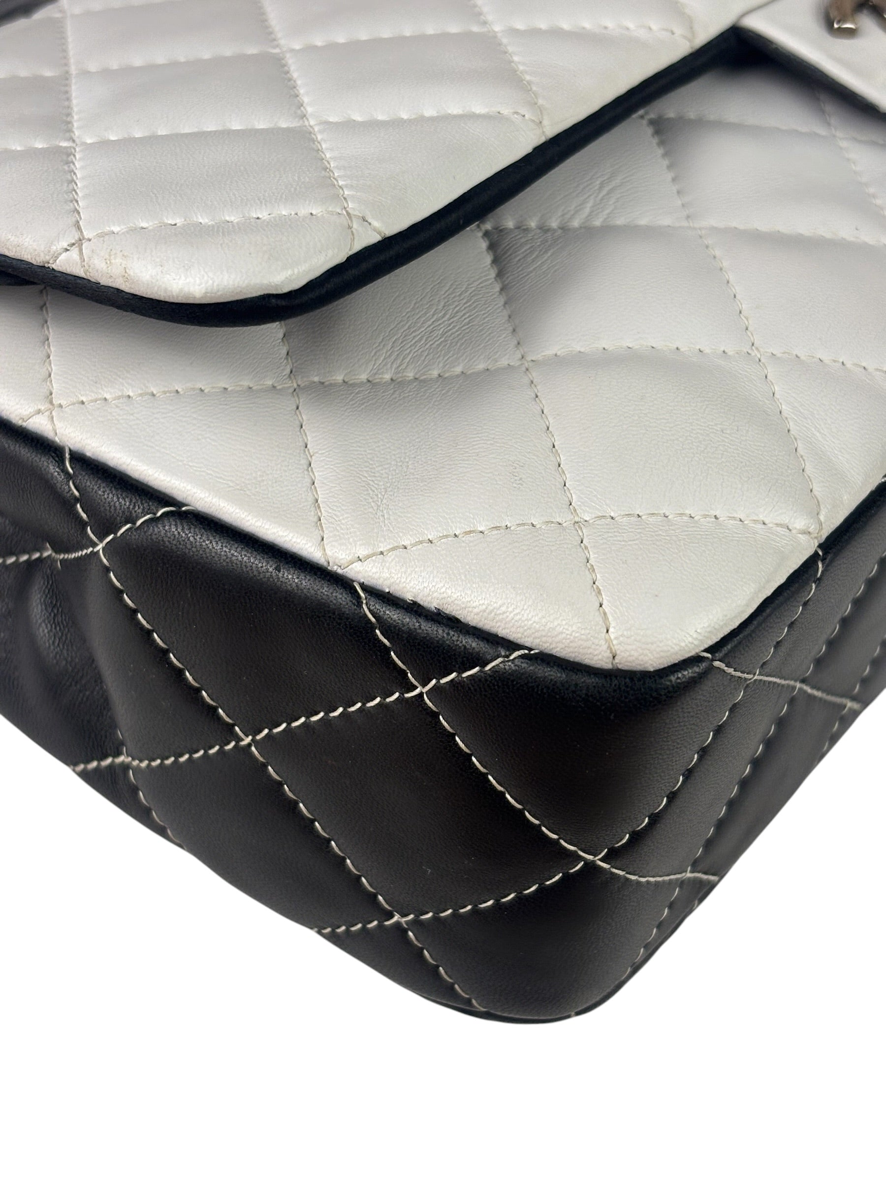 Chanel Colorblock Quilted Lambskin Medium Double Flap Bag 2013