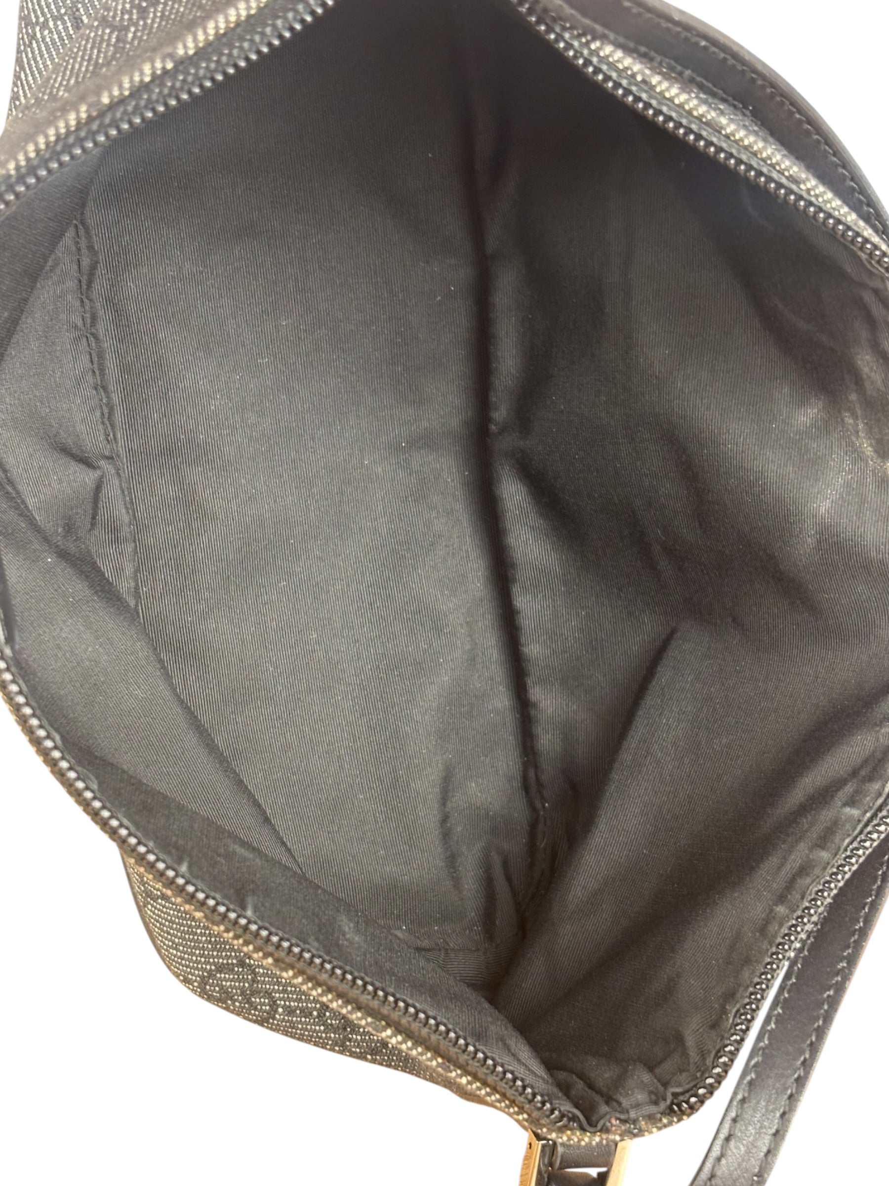 Gucci GG Black Canvas Pochette Handbag