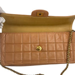 Chanel Vintage Beige Leather  Chocolate Bar East- 1987