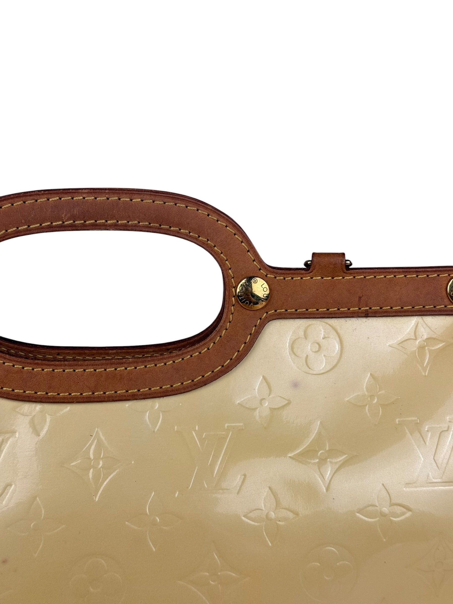 Louis Vuitton Yellow Monogram Vernis Roxbury Drive 2Way Handbag
