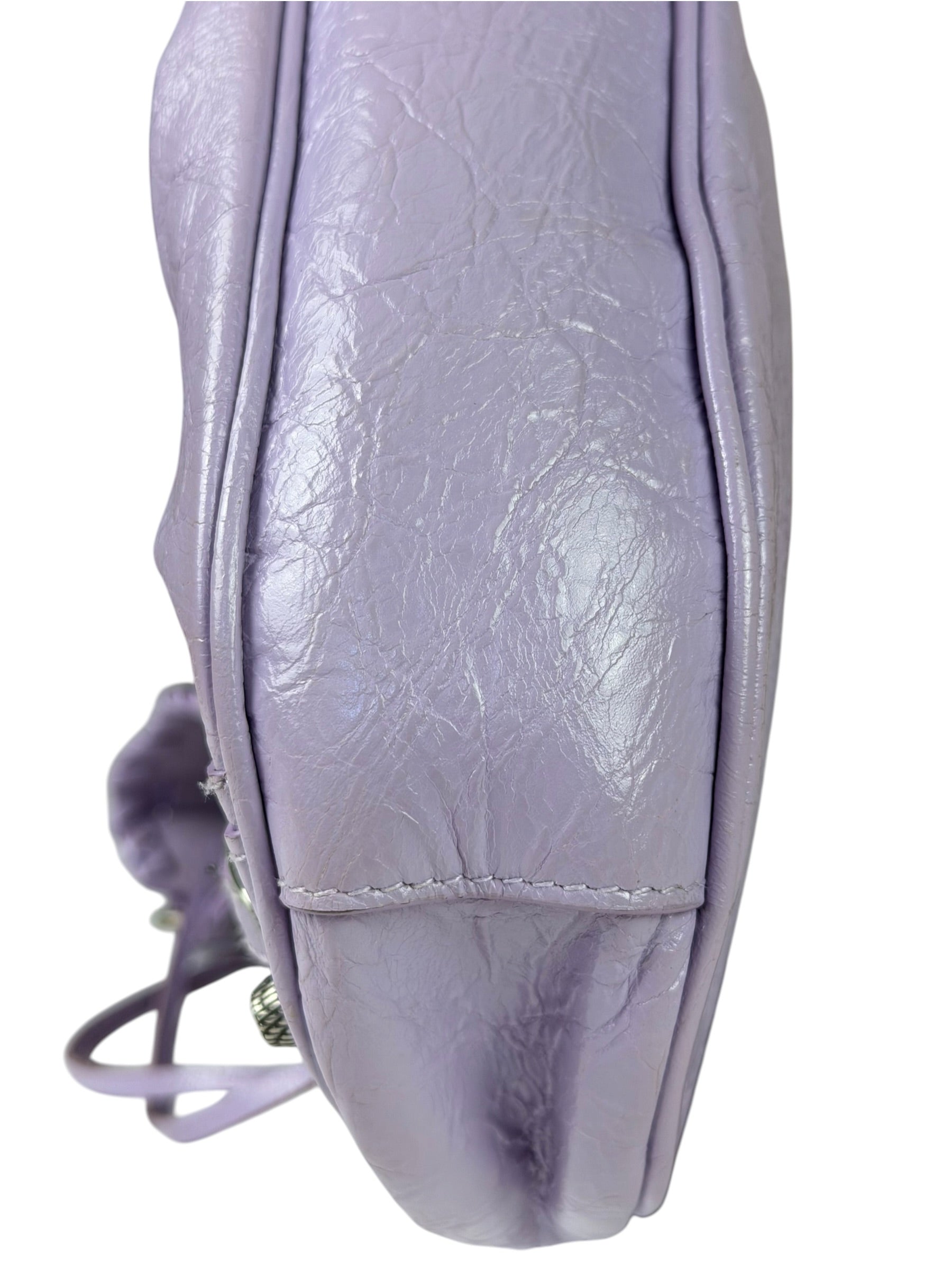 Balenciaga Lilac Calfskin Le Cagole XS Shoulder Bag