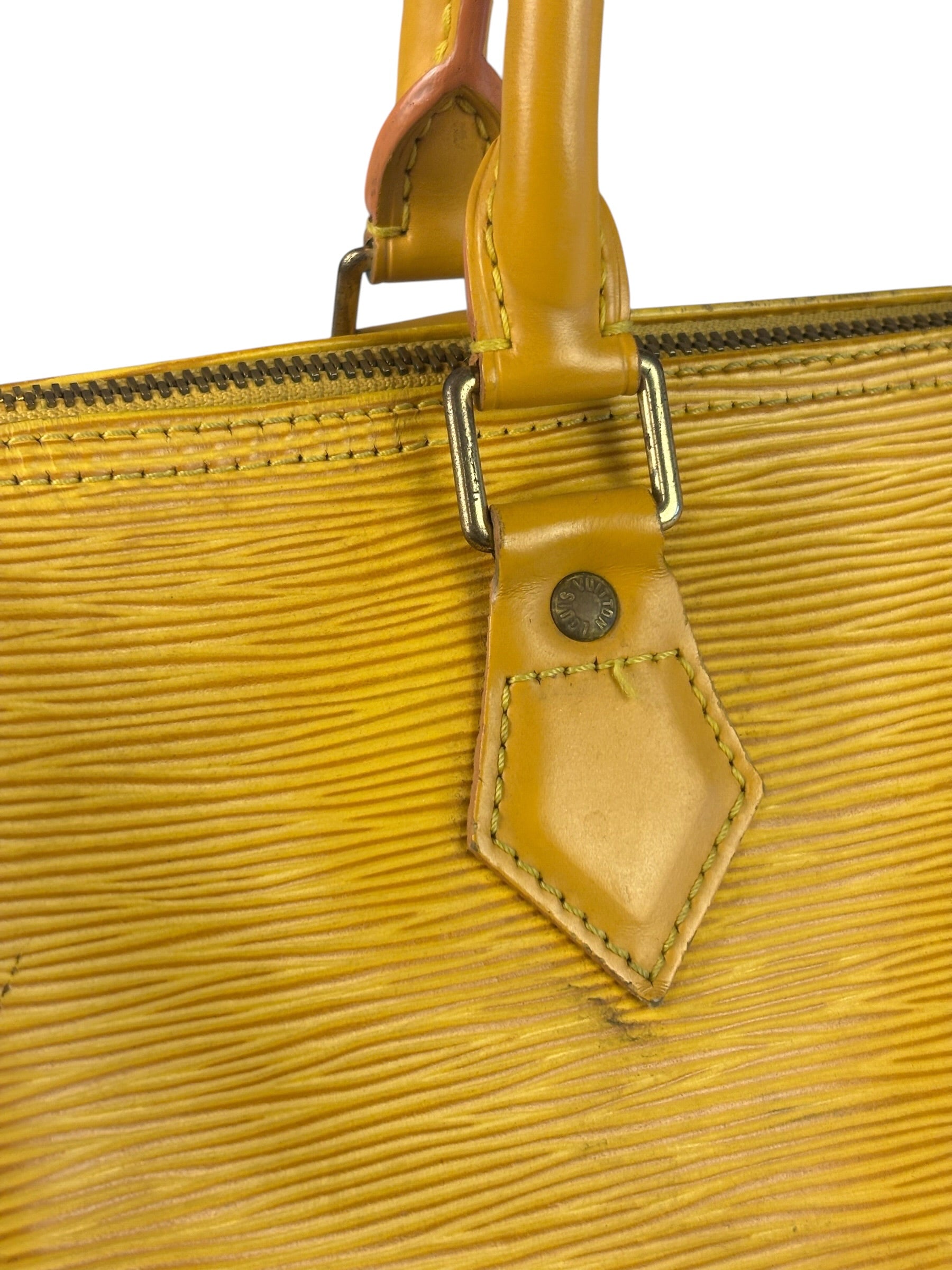 Louis Vuitton Yellow Epi Leather Speedy 25