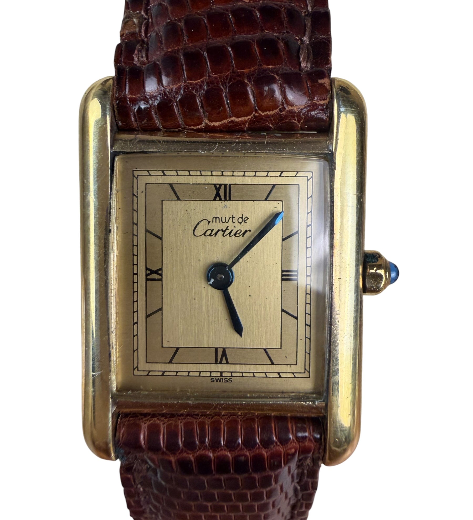 Cartier Tank Champagne Roman Numeral Dial